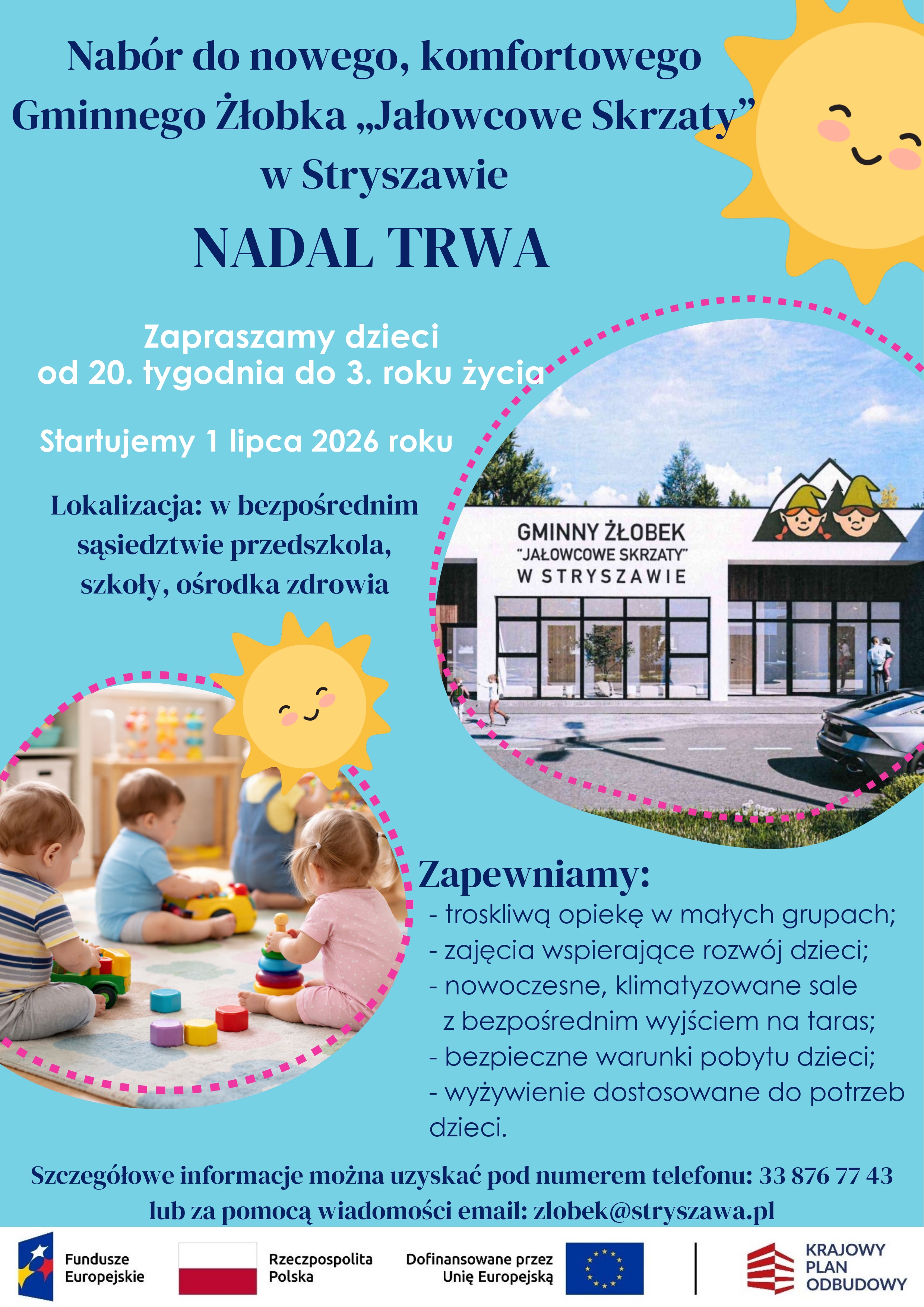 Obraz przedstawiający Nabór do żłobka nadal trwa!