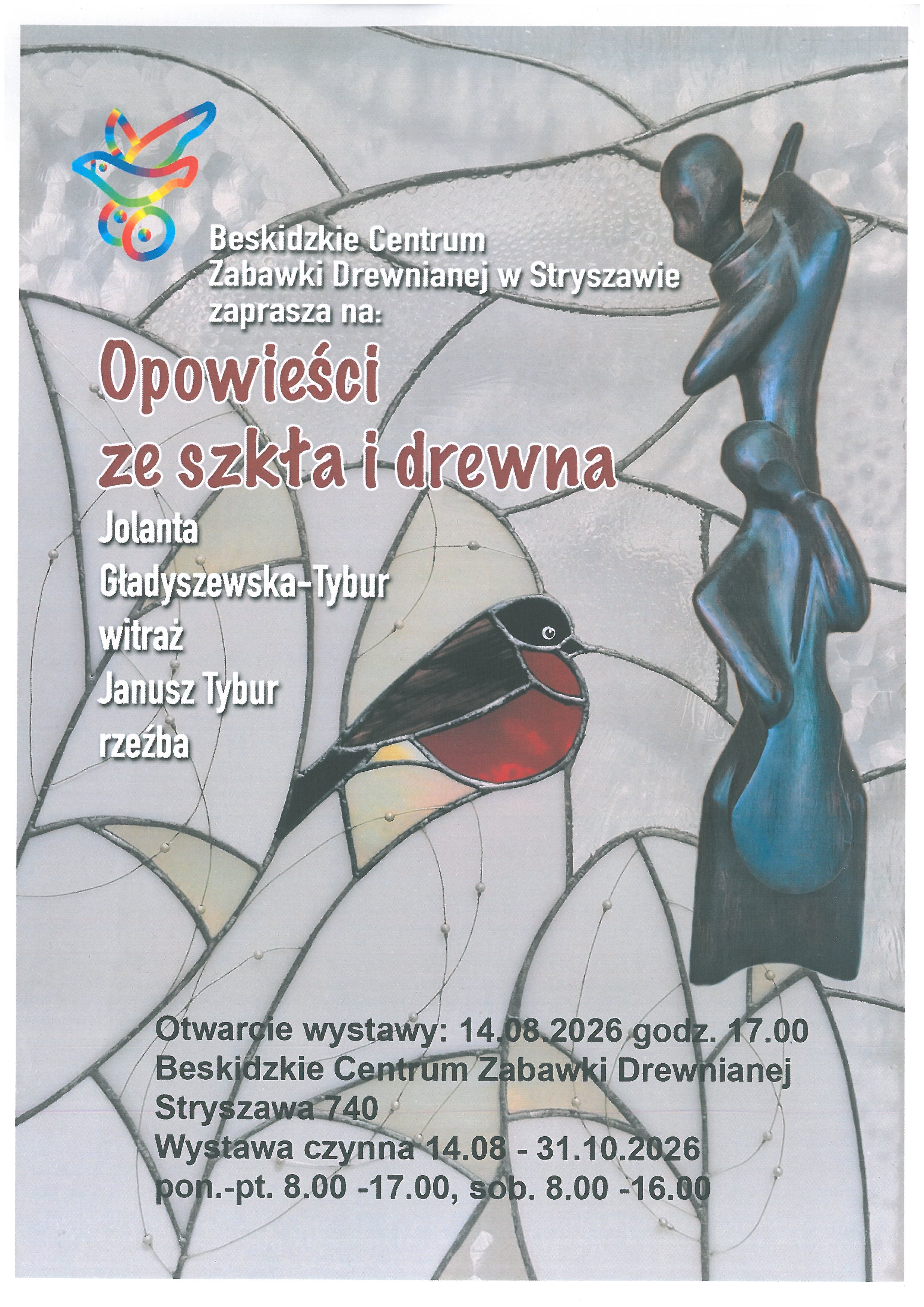 Obraz przedstawiający Nowa wystawa: Opowieści ze szkła i drewna.