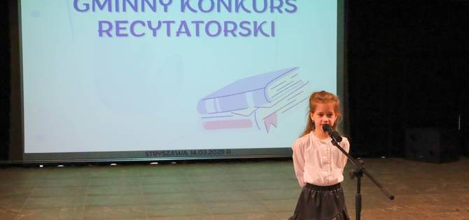 obrazek na stronie Gminny Konkurs Recytatorski, edycja 2025