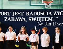 Obraz przedstawiający Uroczyste otwarcie sali gimnastycznej w Kukowie