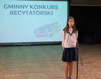 Obraz przedstawiający Gminny Konkurs Recytatorski, edycja 2025
